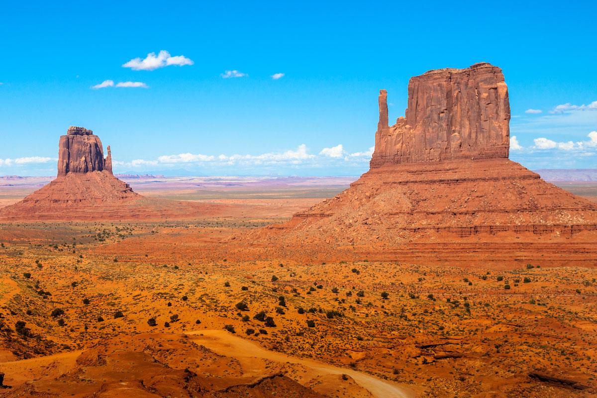 Rock formations on the Navajo Reservation